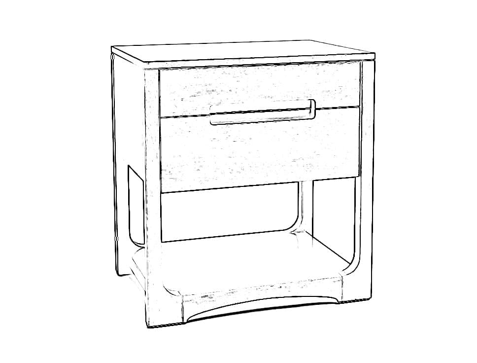 Dublin Bedside Table